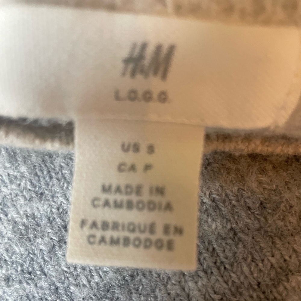 H&M Block Striped Sweater With Brown, Cream, and Gray Colors Size Small - Picture 5 of 5